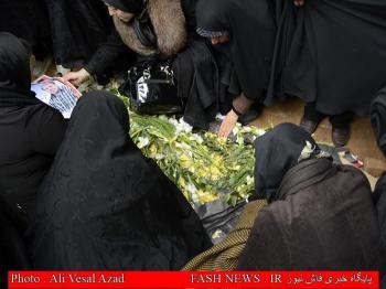 گزارش تصویری از تدفین جانباز شهید 