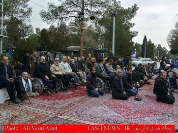 گزارش تصویری از تدفین جانباز شهید 