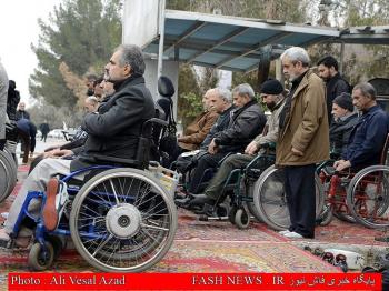 گزارش تصویری از تدفین جانباز شهید 