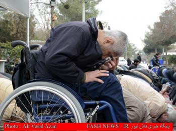 گزارش تصویری از تدفین جانباز شهید 