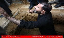 گزارش تصویری از تدفین جانباز شهید "الله وردی"