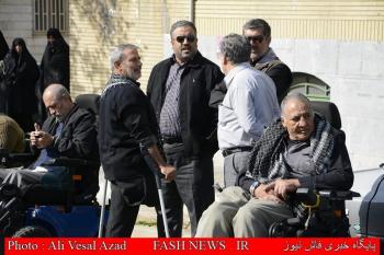 گزارش تصویری از مراسم تشییع جانباز شهید حسین نیکپور