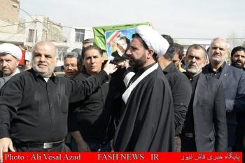 گزارش تصویری از مراسم تشییع جانباز شهید حسین نیکپور