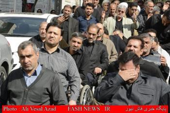گزارش تصویری از مراسم تشییع جانباز شهید حسین نیکپور