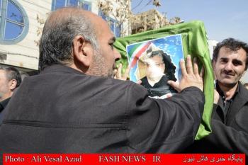 گزارش تصویری از مراسم تشییع جانباز شهید حسین نیکپور