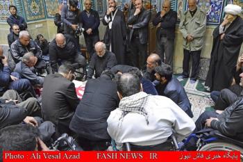 گزارش تصویری از مراسم تشییع جانباز شهید حسین نیکپور