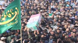حضور سردار سلیمانی در مراسم تشییع شهید خرمی