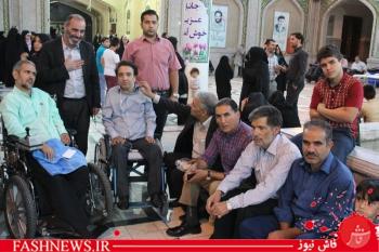 گزارش مصور ازمراسم افطاری جانبازان درپادگان ولیعصر