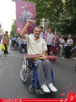 شکوهِ حضور جانبازان در حمایت از ملت مظلوم فلسطین