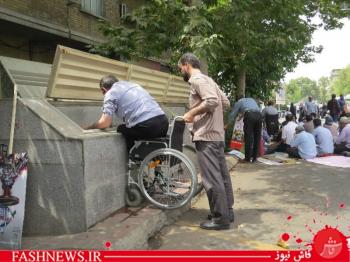 شکوهِ حضور جانبازان در حمایت از ملت مظلوم فلسطین