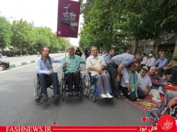 شکوهِ حضور جانبازان در حمایت از ملت مظلوم فلسطین
