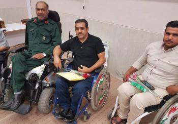 مراسم روز جانباز در مرکز توانبخشی جانبازان اهواز