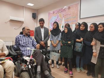 مراسم روز جانباز در مرکز توانبخشی جانبازان اهواز