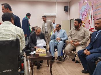 مراسم روز جانباز در مرکز توانبخشی جانبازان اهواز