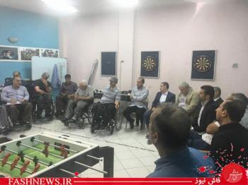 مدیر عامل موسسه ایثار با جانبازان در باشگاه 