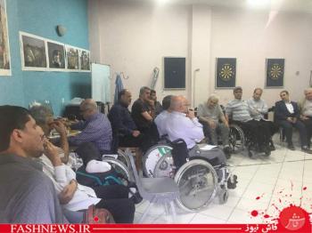 مدیر عامل موسسه ایثار با جانبازان در باشگاه 