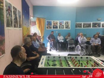 مدیر عامل موسسه ایثار با جانبازان در باشگاه 