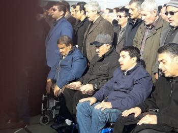 گزارش تصویری از تشییع پیکر جانباز تبریزی