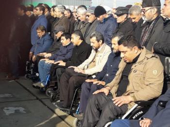 گزارش تصویری از تشییع پیکر جانباز تبریزی