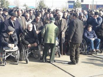 گزارش تصویری از تشییع پیکر جانباز تبریزی
