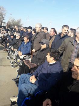 گزارش تصویری از تشییع پیکر جانباز تبریزی