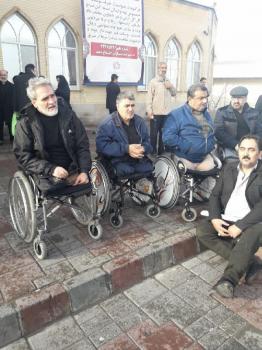 گزارش تصویری از تشییع پیکر جانباز تبریزی