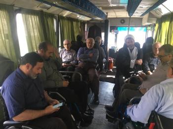 حضور جانبازان نخاعی جهت شرکت در مراسم ارتحال امام/تصاویر