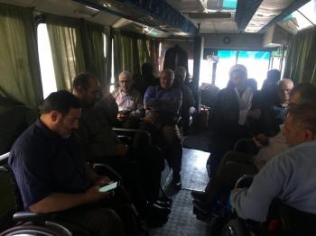 حضور جانبازان نخاعی جهت شرکت در مراسم ارتحال امام/تصاویر