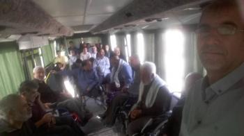 حضور جانبازان نخاعی جهت شرکت در مراسم ارتحال امام/تصاویر