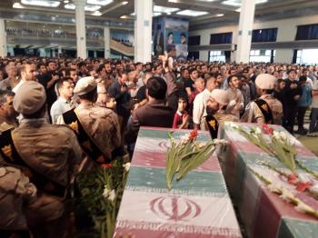 دعای عرفه مصلی تهران وتشیع ۶ شهید گمنام
