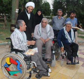سه شنبه مهدوی با حضور جانبازان نخاعی خوزستان/تصاویر