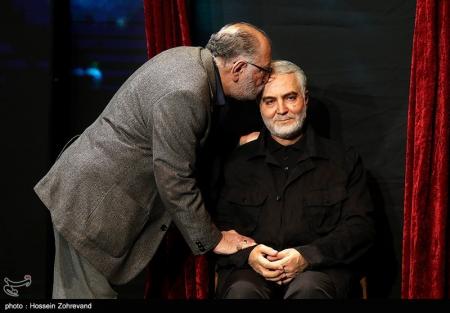 داریوش ارجمند: به حاج قاسم افتخار می‌کنم/ فیلم 
