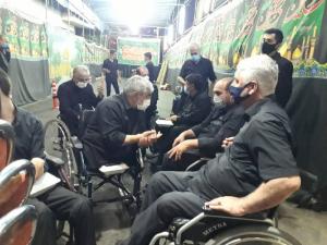 حضور جانبازان در هیئت عشاق العباس/تصاویر