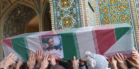 مراسم تشییع سردار جانباز «مهدی مهدوی‌نژاد» در قم/فیلم