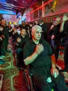 اقامه عزای جانبازان نخاعی درهیئت عشاق العباس(ع)/تصاویر