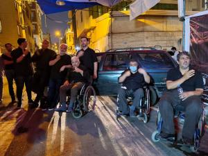 اقامه عزای جانبازان نخاعی درهیئت عشاق العباس(ع)/تصاویر