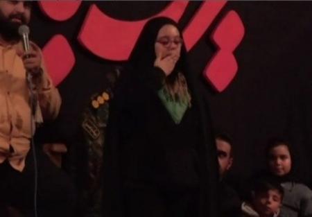 سخنان جانسوز دختر خردسال شهید چراغی بر سر تابوت پدر | فیلم
