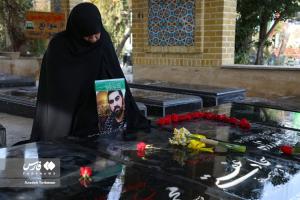 دیدار با مادر شهید مدفع حرم «سجاد عفتی»