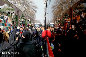  تصاویر/ مراسم تشییع پیکر مطهر شهدای گمنام دوران دفاع مقدس