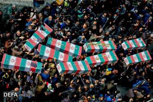  تصاویر/ مراسم تشییع پیکر مطهر شهدای گمنام دوران دفاع مقدس
