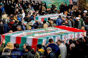 تصاویر/ مراسم تشییع پیکر مطهر شهدای گمنام دوران دفاع مقدس
